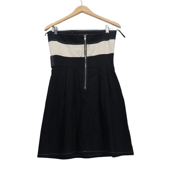 Charlotte Russe women Dress strapless Black /Tan Size M - Picture 2 of 9